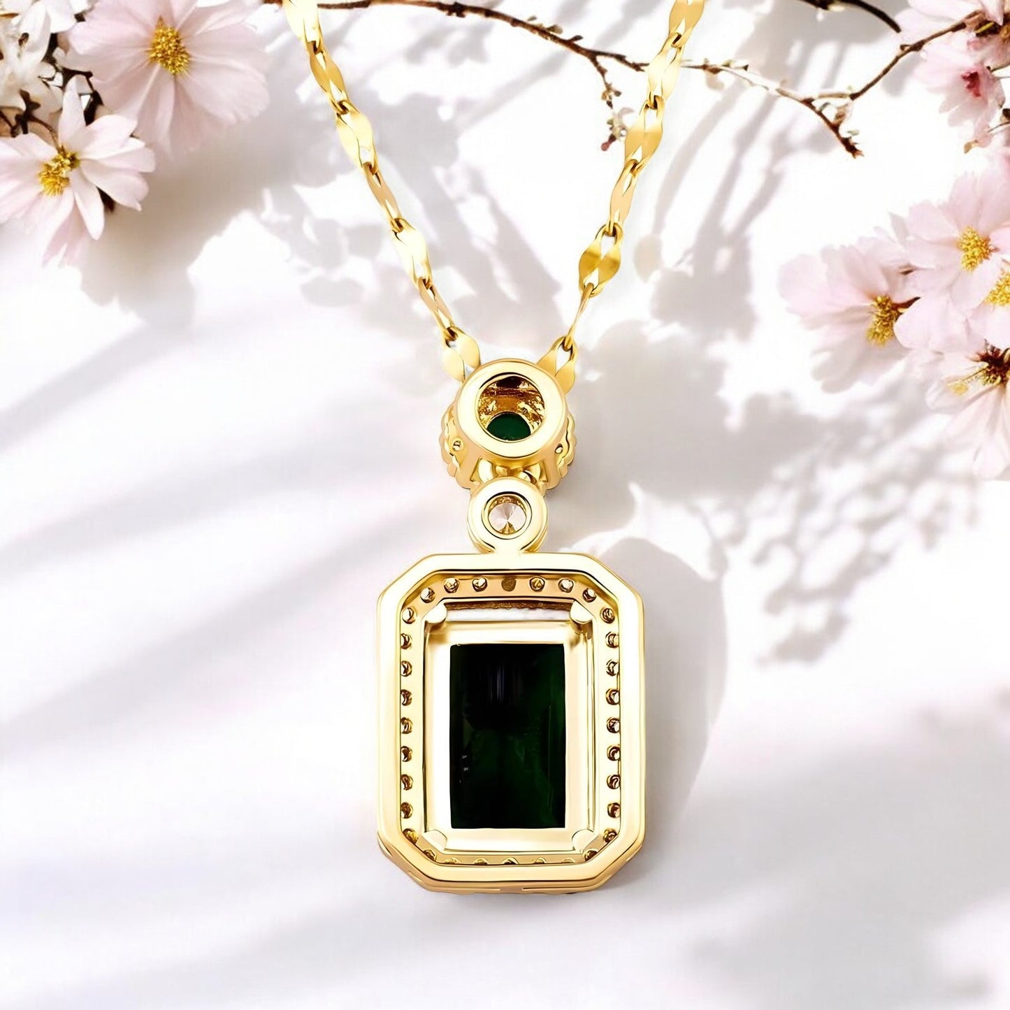 Emerald-Inspired Gemstone Necklace
