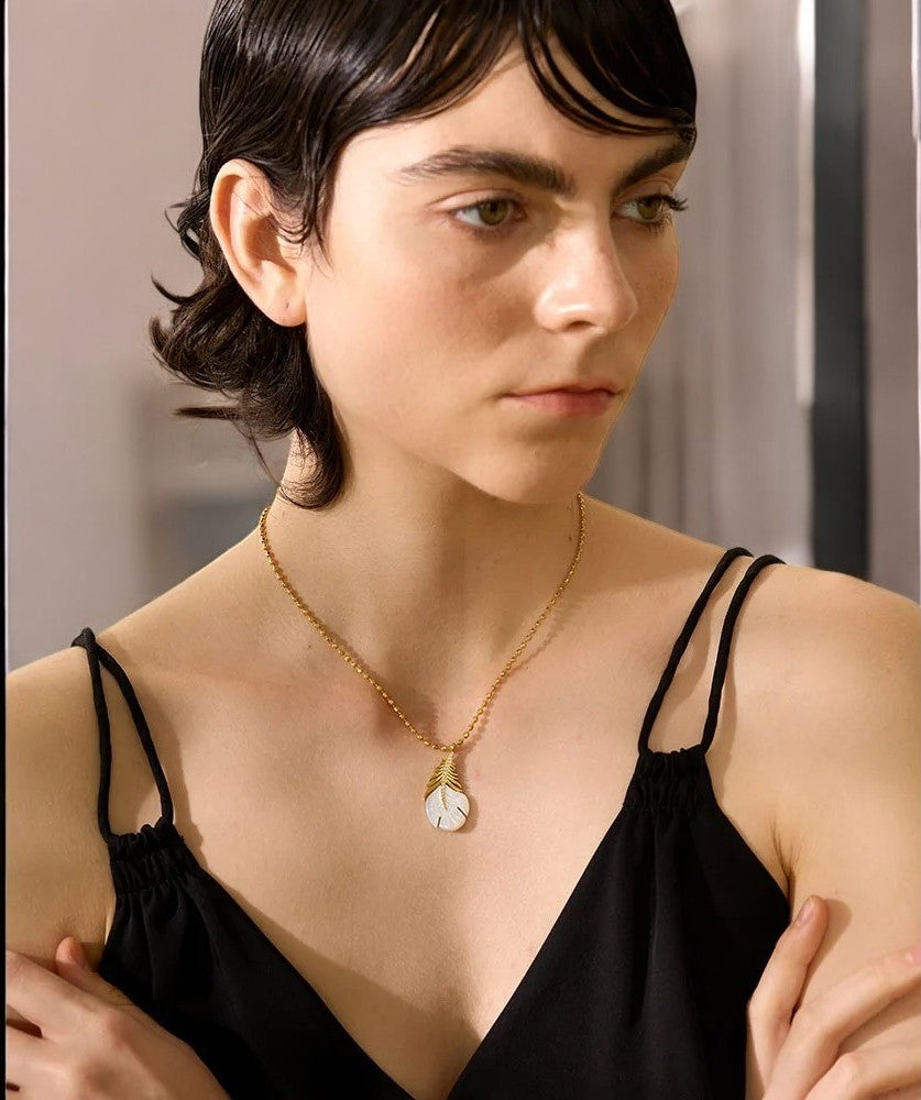 Nature's Elegance Feather Necklace