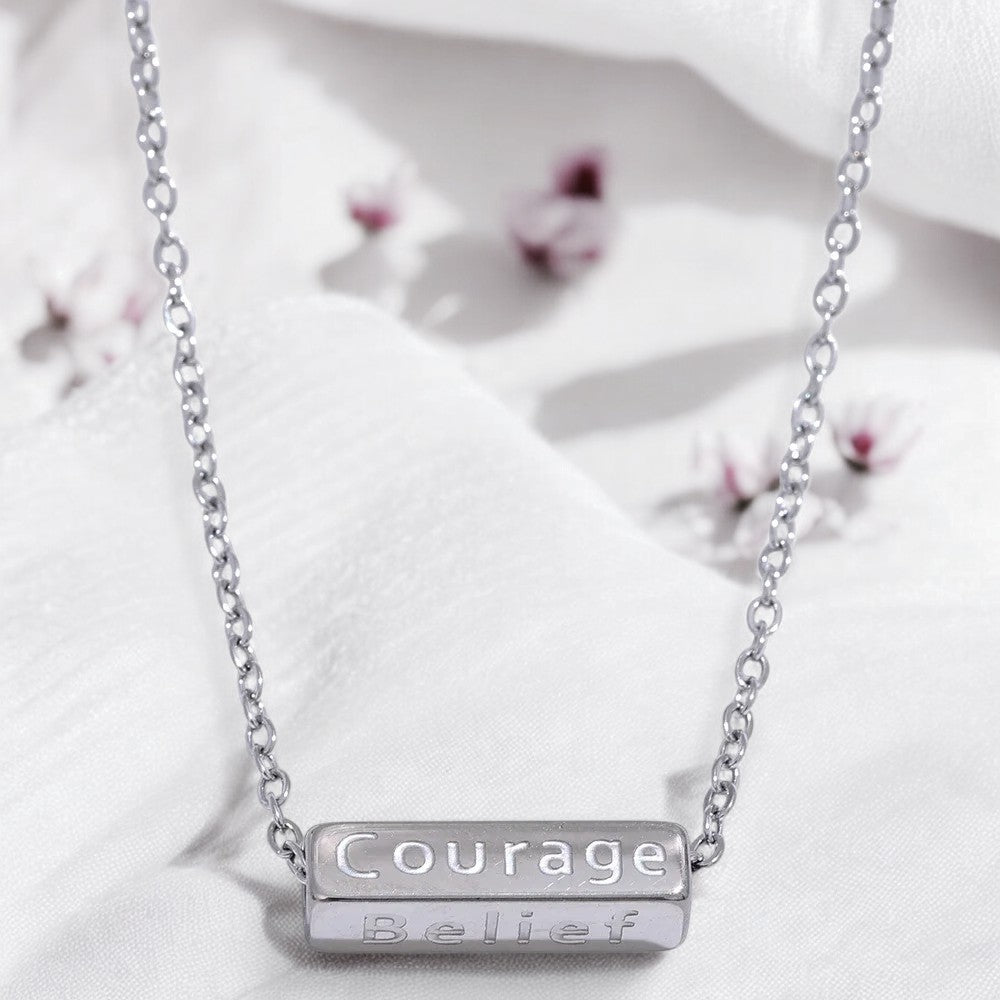 "Belief, Courage, Luck, Wisdom" Necklace