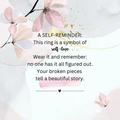 Self-Love Ring – A Reminder with Message Card