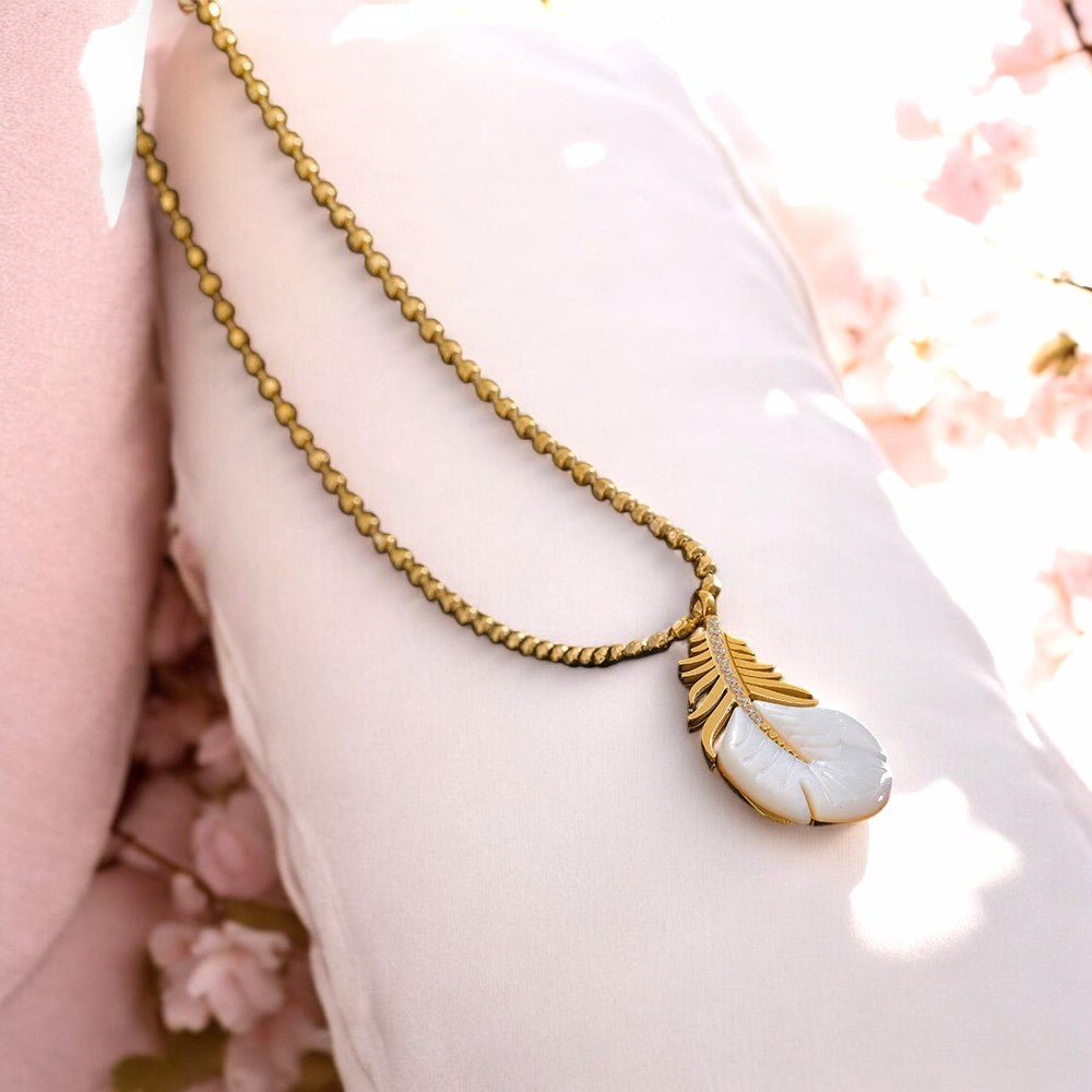 Nature's Elegance Feather Necklace